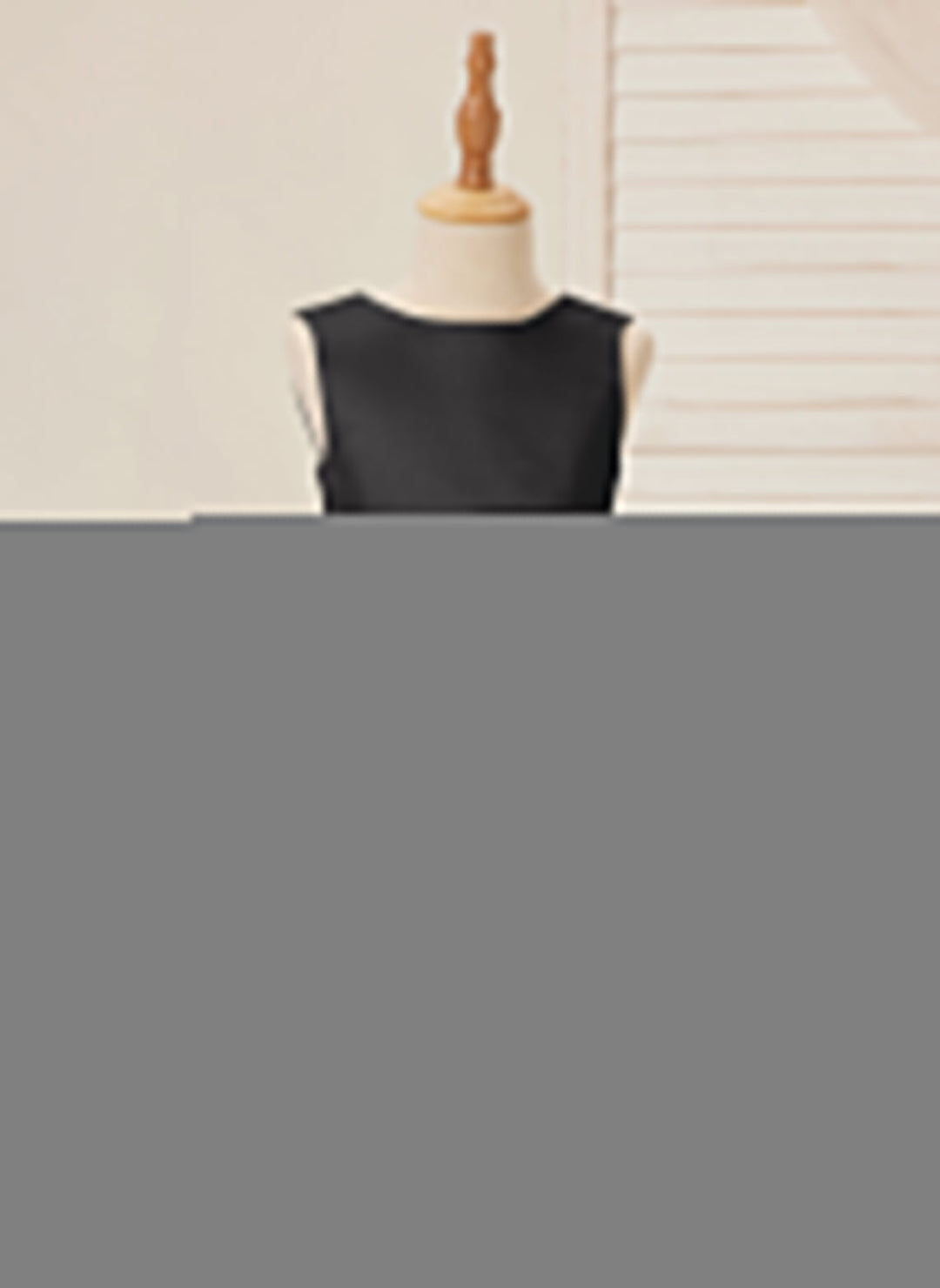 Ball-Gown/Princess Satin Tulle Knee-length Flower Girl Dress