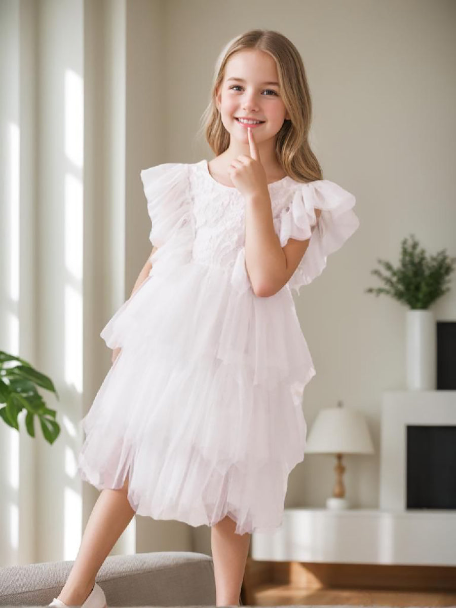 Lace Tulle Short/Mini Dress