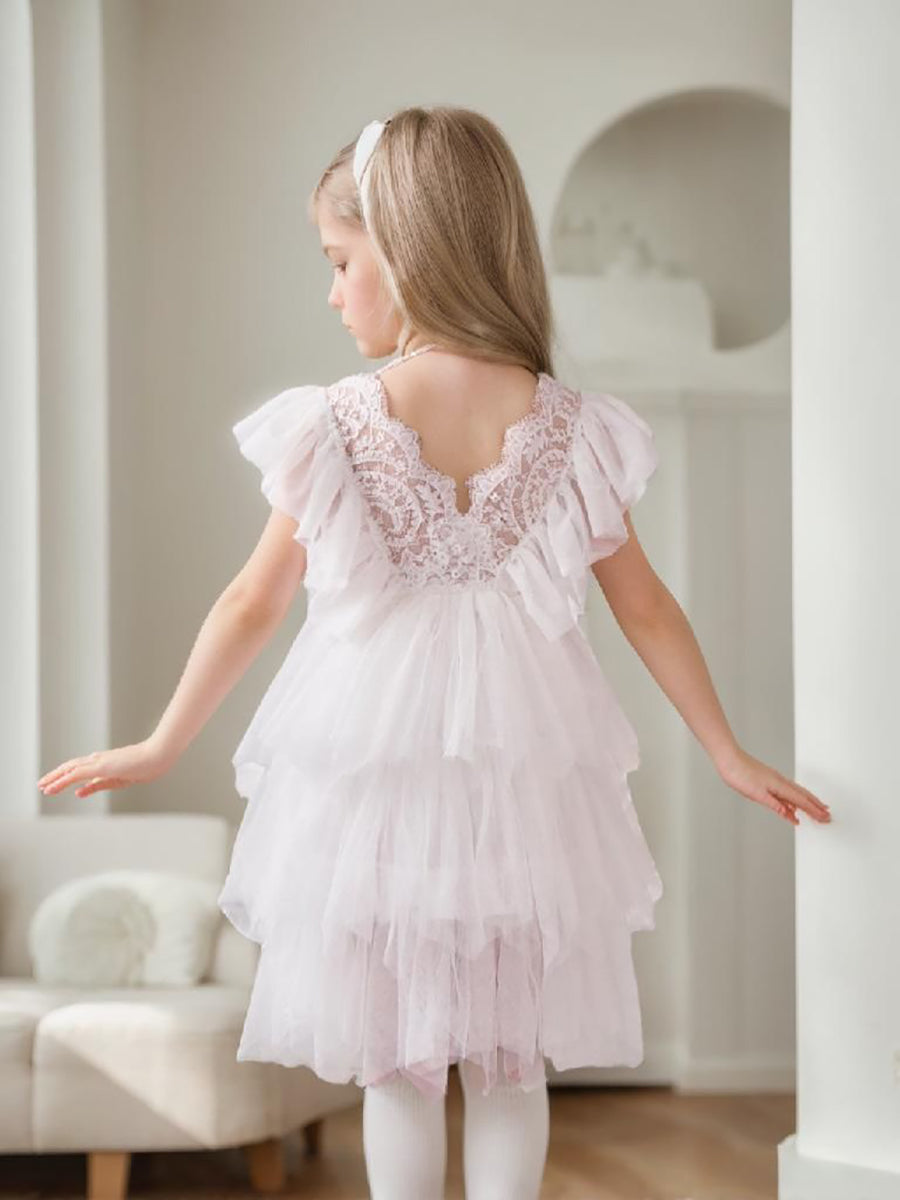 Lace Tulle Short/Mini Dress