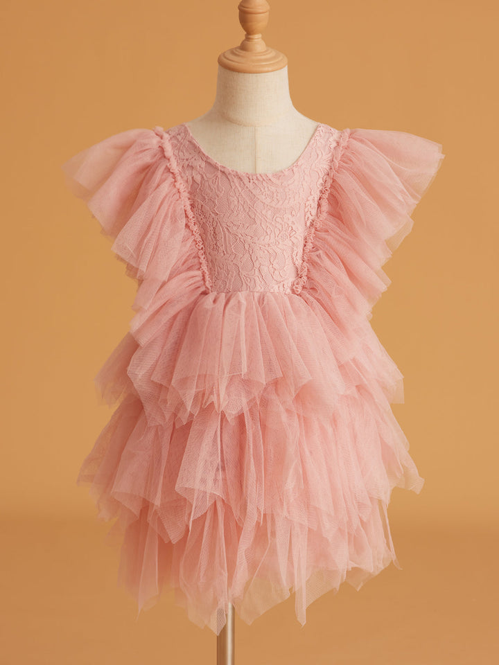 Lace Tulle Short/Mini Dress