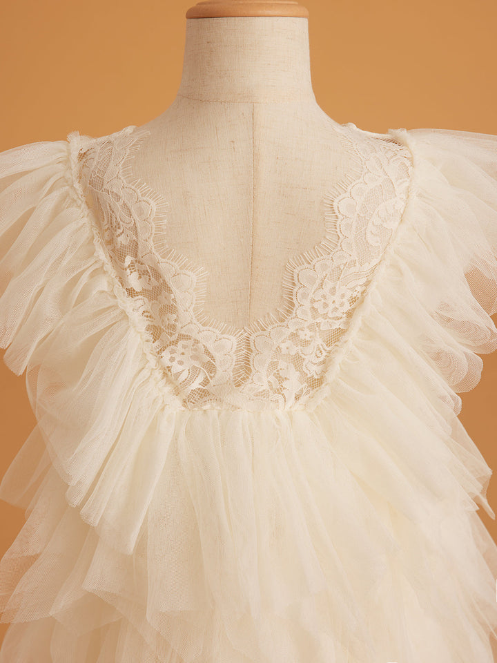 Lace Tulle Short/Mini Dress