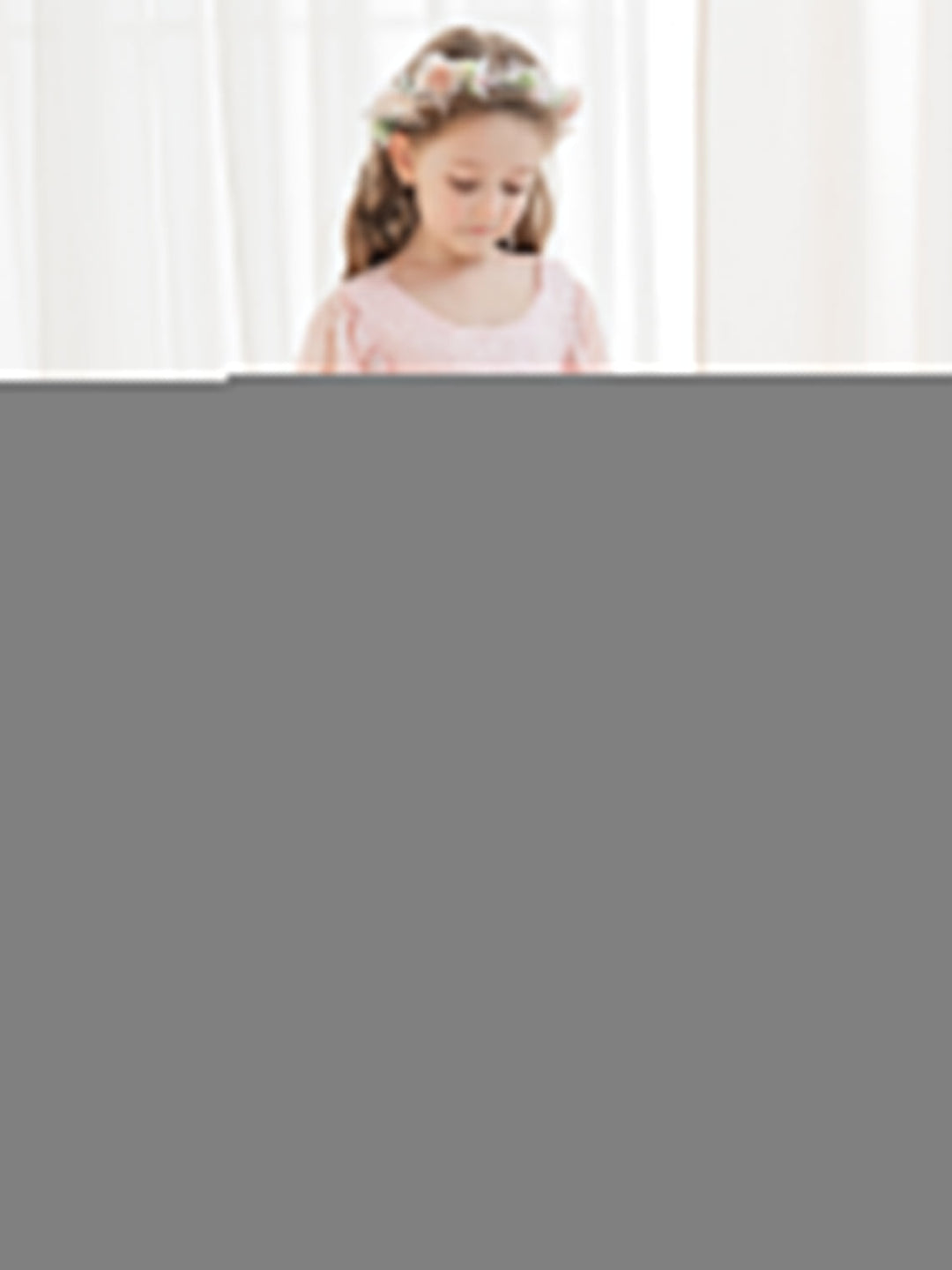 A-line Lace Ankle-length Ivory Boho Flower Girl Dress