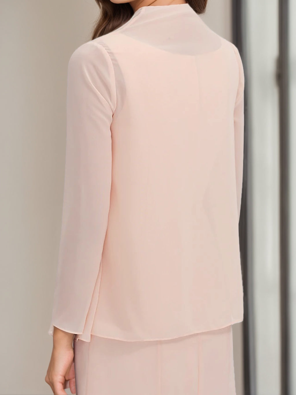 Sheath/Column Jewel Neck Tea Length Mother of the Bride Dresses with Jacket & Beading