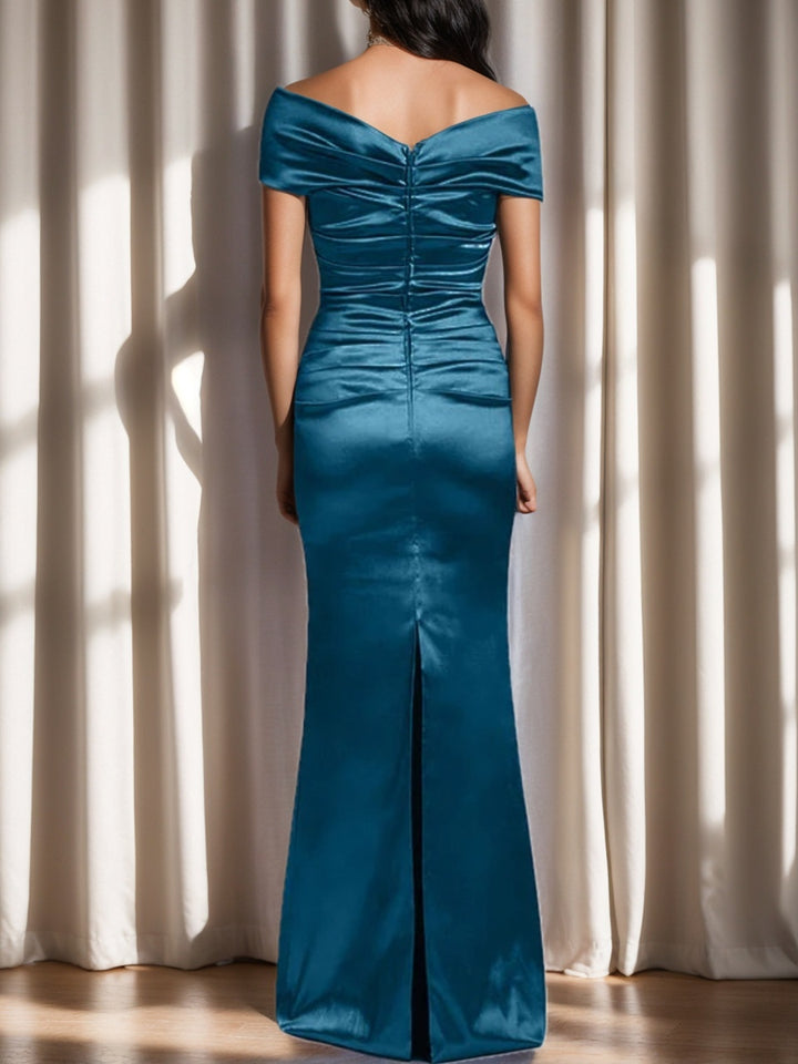 Sheath/Column Off-the-Shoulder Mother of the Bride Dresses