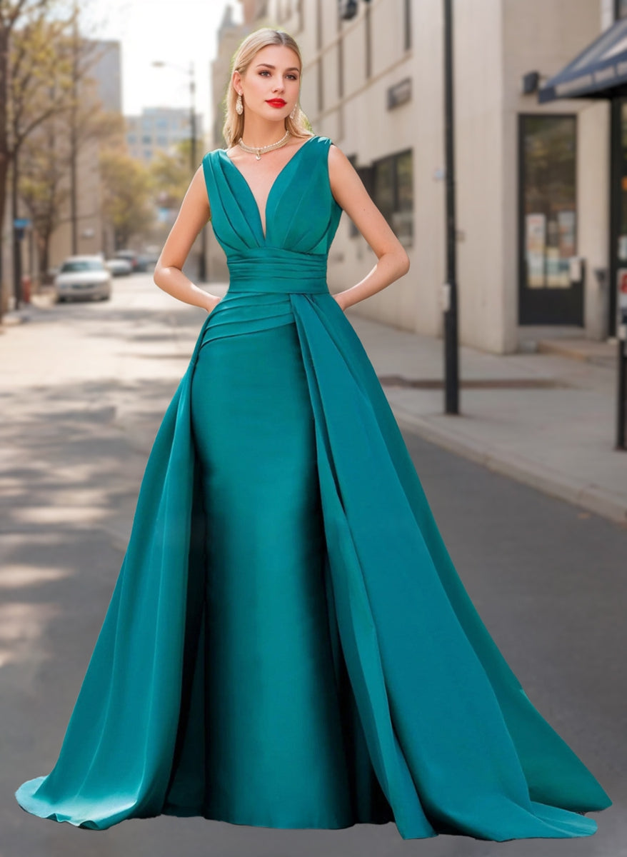 A-Line/Princess V-Neck Sleeveless  Mother Of The Bride Dresses