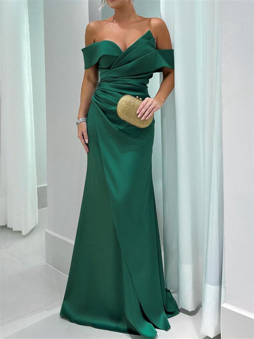 Mermaid/Trumpet Sweetheart Sleeveless Floor-Length Mother of the Bride Dresses with Pure Colour