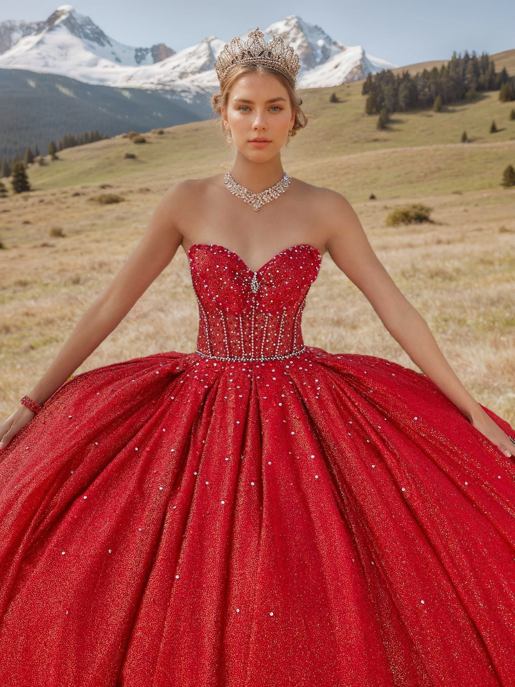 Ball Gown Sweetheart Strapless Sleeveless Floor-length Long Prom Dresses with Sequins