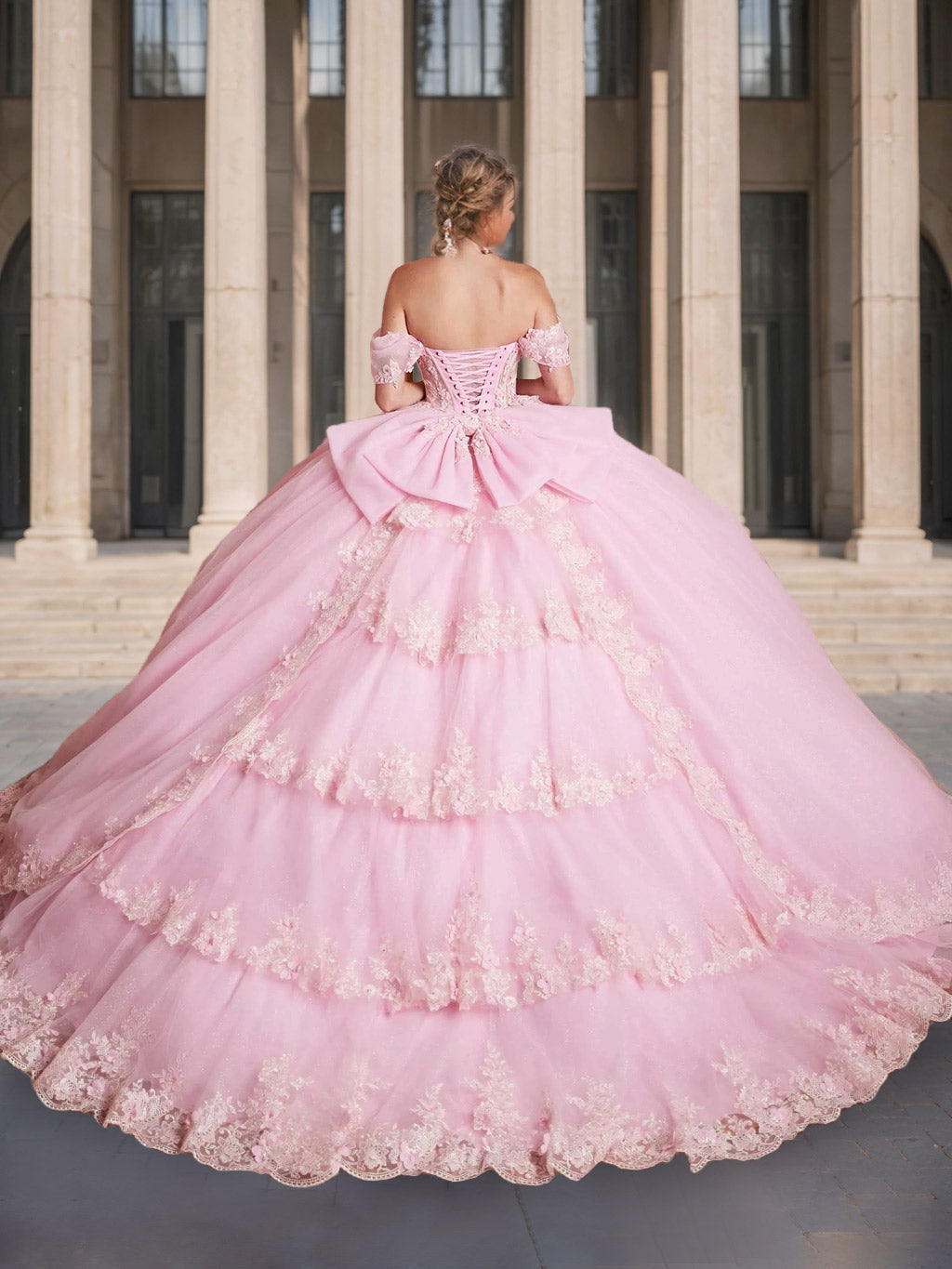Ball Gown Sweetheart Off-the-Shoulder Sleeveless Floor-length Lace Long Prom Dresses with Appliques & Beads