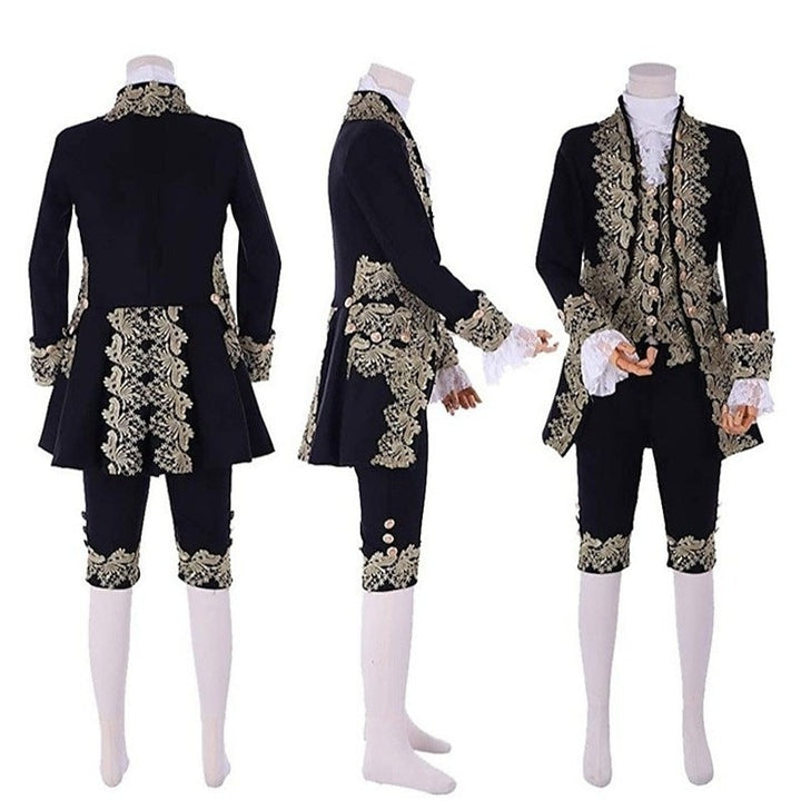 Men's Royal Halloween Carnival Performance Party Baroque Victorian Rococo Outfits