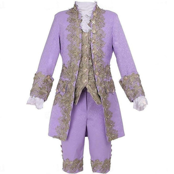Men's Royal Halloween Carnival Performance Party Baroque Victorian Rococo Outfits