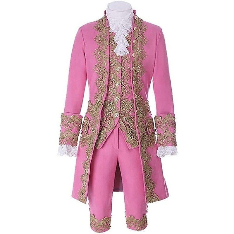 Men's Royal Halloween Carnival Performance Party Baroque Victorian Rococo Outfits