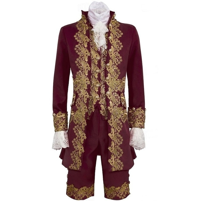 Men's Royal Halloween Carnival Performance Party Baroque Victorian Rococo Outfits