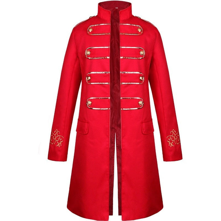 Men's Royal Halloween Vintage Gothic Punk & Gothic Carnival Masquerade Event / Party Coat Jacket
