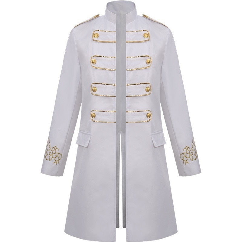 Men's Royal Halloween Vintage Gothic Punk & Gothic Carnival Masquerade Event / Party Coat Jacket