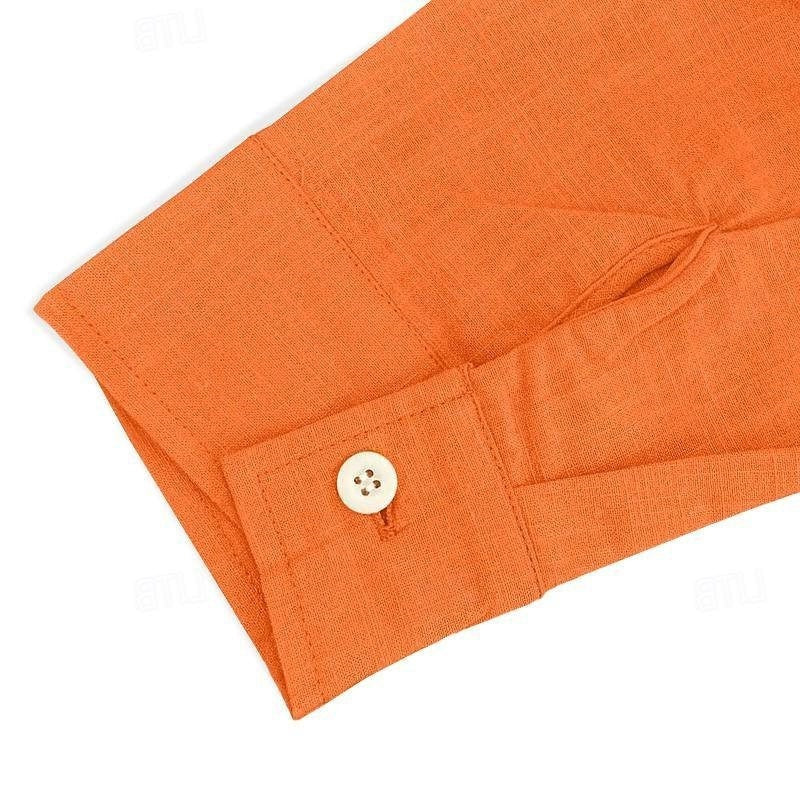 Men's Retro Vintage Medieval Renaissance Viking Solid colour Pirate Halloween Carnival Vacation Casual Daily Shirt