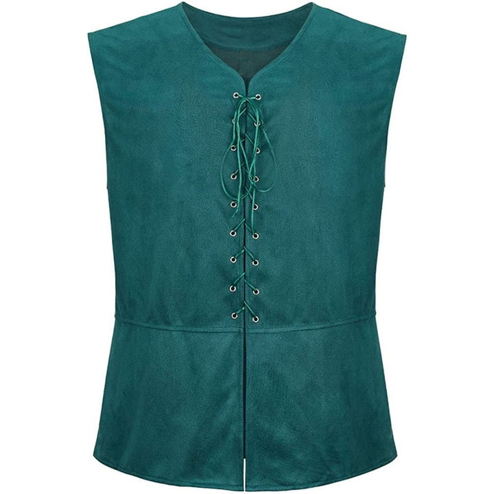 17th Century Vampire Pirate Knight Ritter Viking Celtic Knight Retro Vintage Punk & Gothic Medieval Renaissance Suede Vest