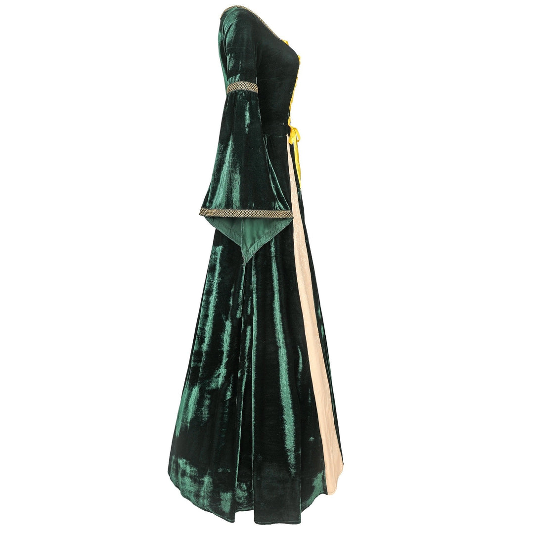 Ren Faire Witch Elven Women's Fantasy Royal Halloween Carnival Masquerade Medieval Renaissance Celtic Dress