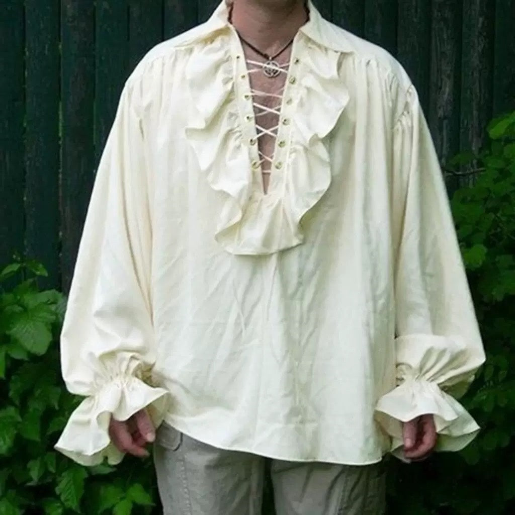 Men's Pirate Party Evening Punk & Gothic Masquerade Ren Faire Prince Pirate Knight Ritter Medieval Coat