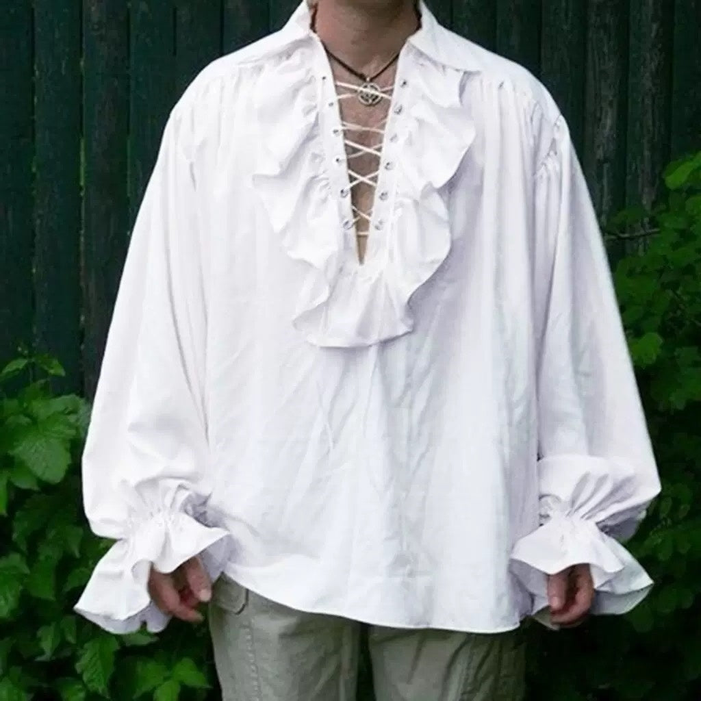 Men's Pirate Party Evening Punk & Gothic Masquerade Ren Faire Prince Pirate Knight Ritter Medieval Coat