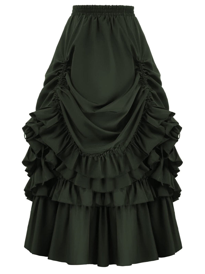 Retro Vintage Goth Girl's Fantasy Steampunk Masquerade Casual Daily ' Punk & Gothic Medieval Skirt