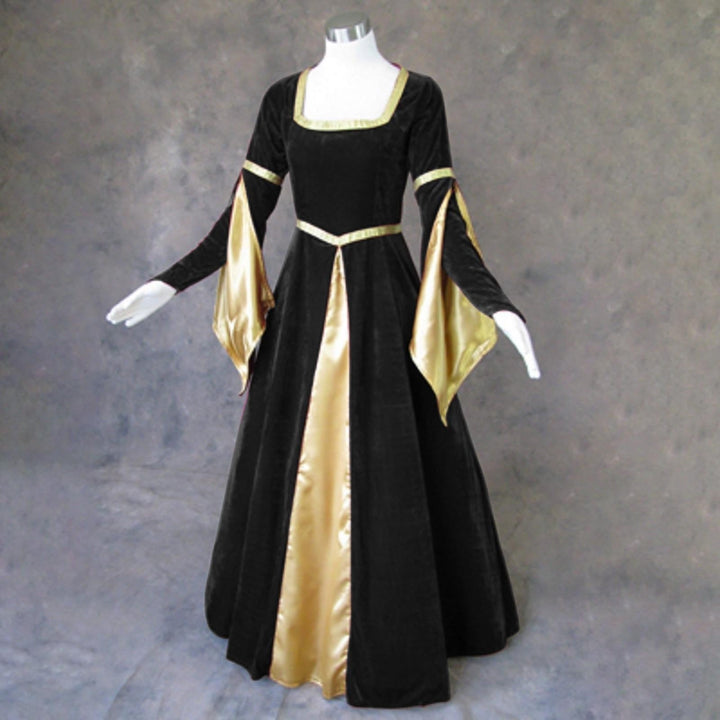 Retro Vintage Women's Celtic Royal Walpurgis Night Halloween Carnival Medieval Renaissance Dress