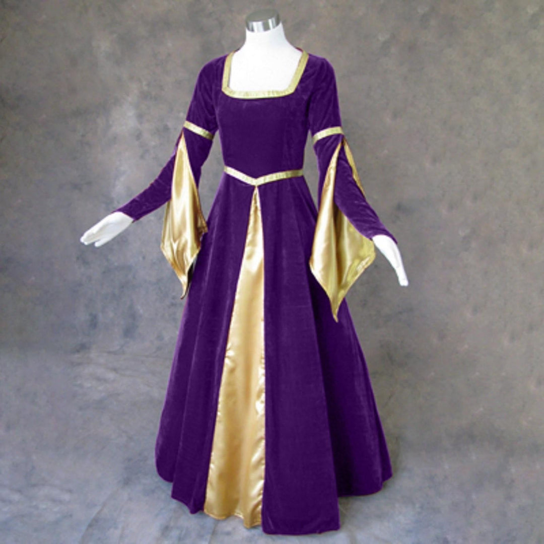 Retro Vintage Women's Celtic Royal Walpurgis Night Halloween Carnival Medieval Renaissance Dress