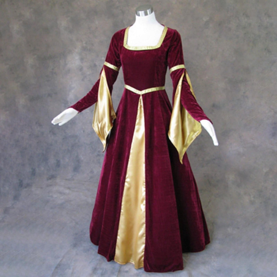 Retro Vintage Women's Celtic Royal Walpurgis Night Halloween Carnival Medieval Renaissance Dress