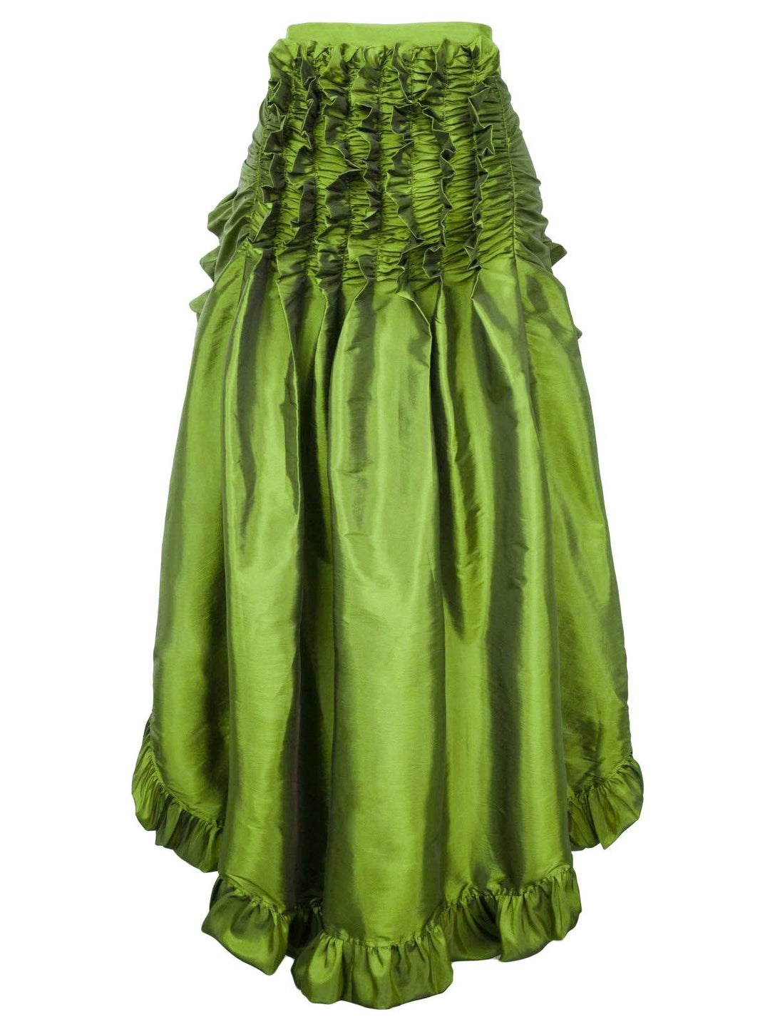 Retro Vintage Medieval Renaissance Pirate Elven Flounced Asymmetric Hem Plain Women's Celtic Fantasy Masquerade Event / Party Skirts
