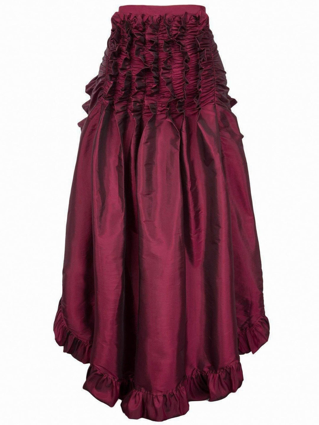 Retro Vintage Medieval Renaissance Pirate Elven Flounced Asymmetric Hem Plain Women's Celtic Fantasy Masquerade Event / Party Skirts