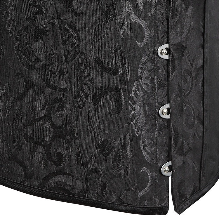 Women Floral Lace Off Shoulder Rococo Punk & Gothic Overbust Corset