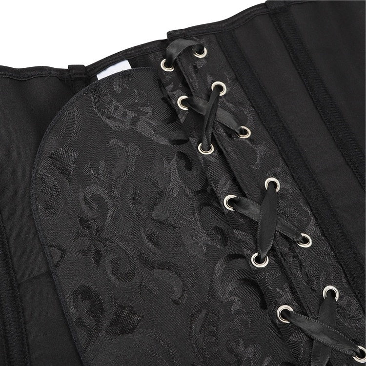 Women Floral Lace Off Shoulder Rococo Punk & Gothic Overbust Corset
