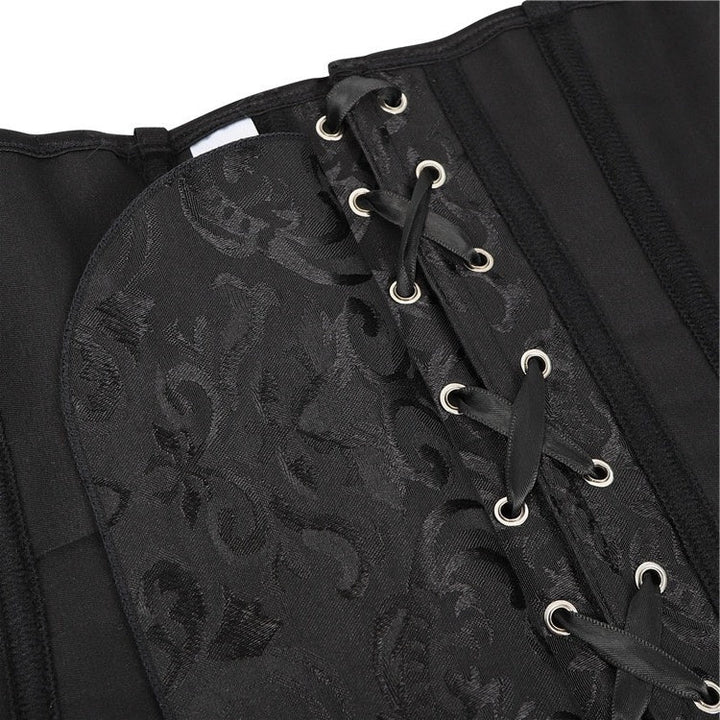 Women Floral Lace Off Shoulder Rococo Punk & Gothic Overbust Corset