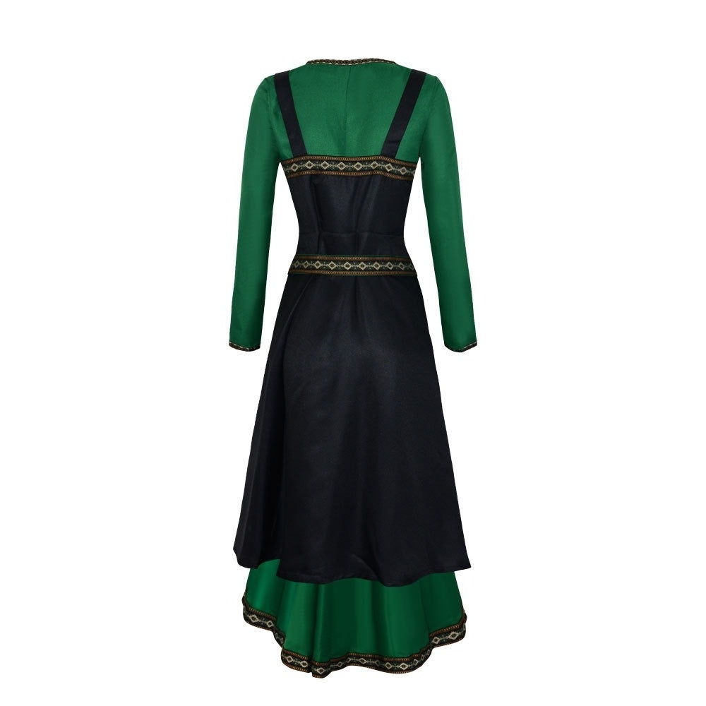 A-Line/Princess Long Sleeves Floor-Length Medieval Renaissance Halloween Cocktail Dress
