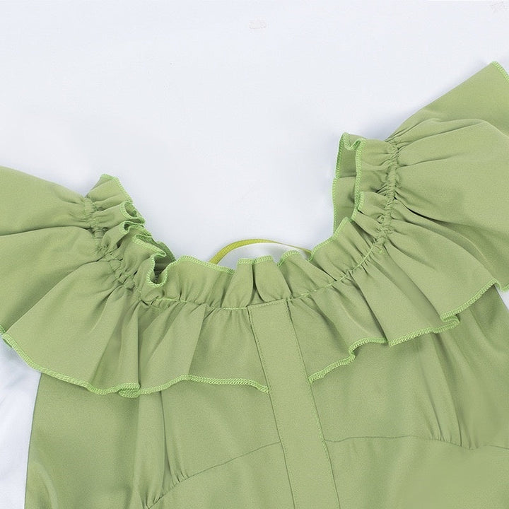 A-Line/Princess Round Neck Long Sleeves Tea-Length Retro Vintage Medieval Renaissance Midi Dress