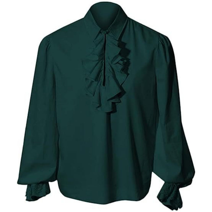 Men's Vampire Renaissance Victorian Steampunk Ruffle Medieval Halloween Costume