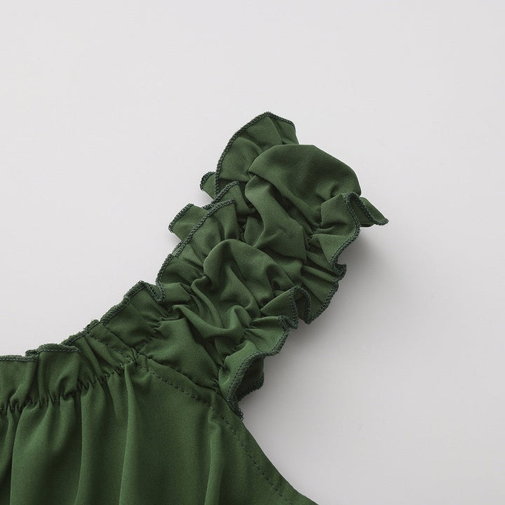A-Line/Princess Scoop Sleeveless Ankle-Length Retro Vintage Medieval Renaissance Dress with Ruffles