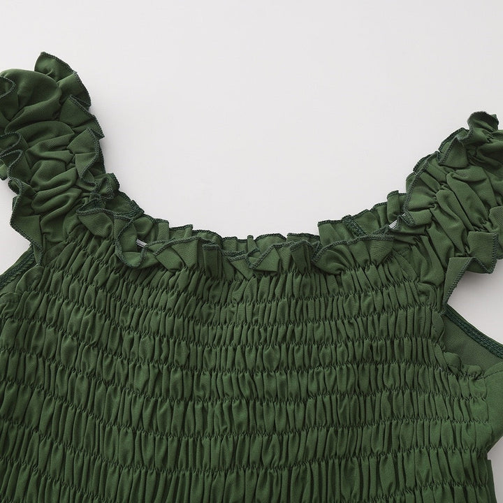 A-Line/Princess Scoop Sleeveless Ankle-Length Retro Vintage Medieval Renaissance Dress with Ruffles