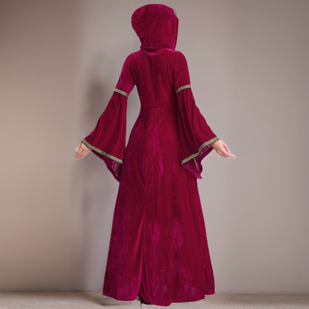 A-Line/Princess Long Sleeves Floor-Length Halloween European Medieval Costume Court Dress
