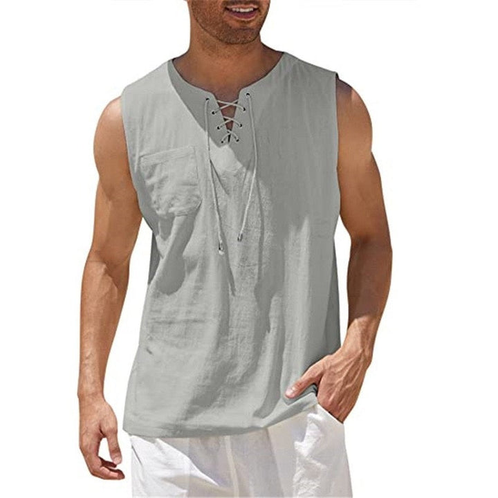 Men's 17th Century  Pirate Knight Ritter Viking Drawstring Halloween Masquerade Casual Daily Shirt