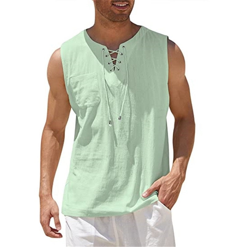 Men's 17th Century  Pirate Knight Ritter Viking Drawstring Halloween Masquerade Casual Daily Shirt