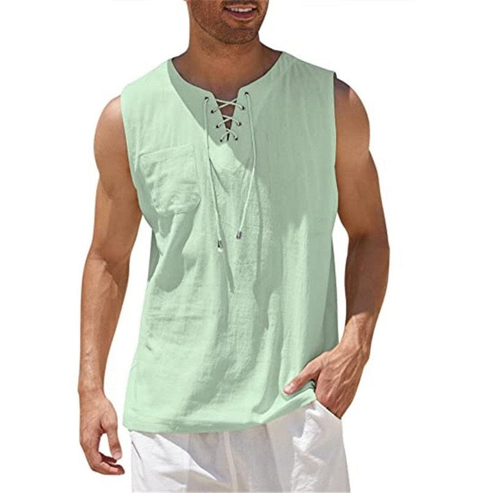 Men's 17th Century  Pirate Knight Ritter Viking Drawstring Halloween Masquerade Casual Daily Shirt