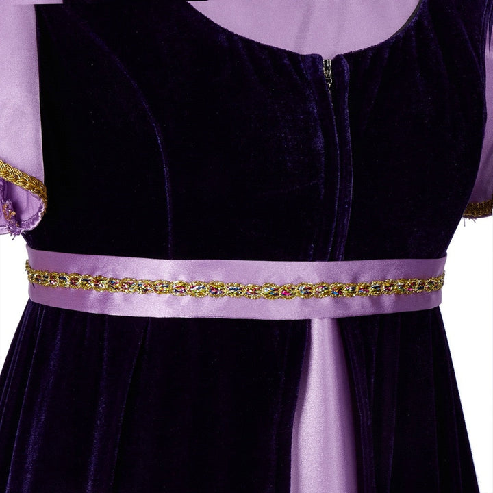 A-Line/Princess Round Neck Short Sleeves Floor-Length Retro Vintage Medieval Renaissance Chemise OverDress