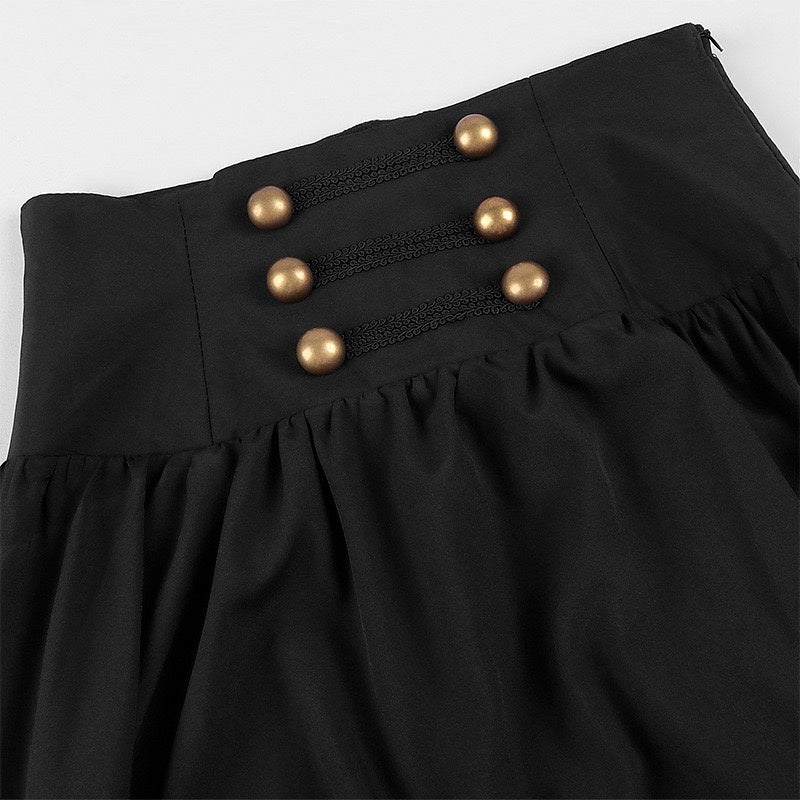 A-Line/Princess Ankle-Length Retro Vintage Punk & Gothic Medieval Renaissance Maxi Cosplay Casual Daily Skirt