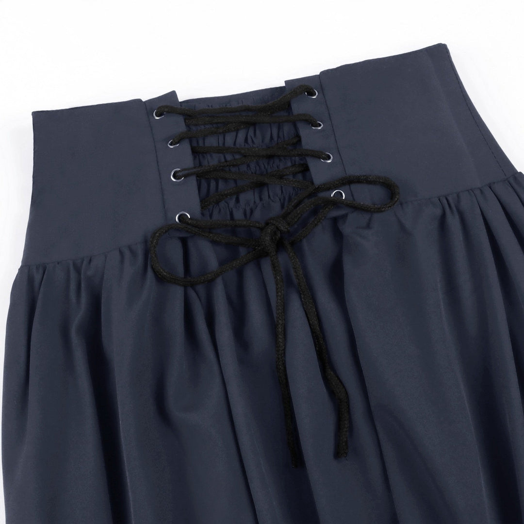 A-Line/Princess Ankle-Length Retro Vintage Punk & Gothic Medieval Renaissance Maxi Cosplay Casual Daily Skirt