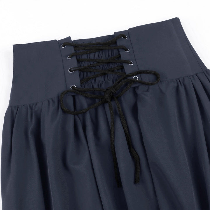 A-Line/Princess Ankle-Length Retro Vintage Punk & Gothic Medieval Renaissance Maxi Cosplay Casual Daily Skirt