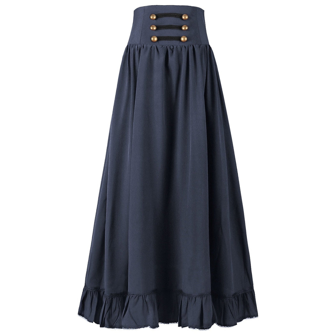 A-Line/Princess Ankle-Length Retro Vintage Punk & Gothic Medieval Renaissance Maxi Cosplay Casual Daily Skirt