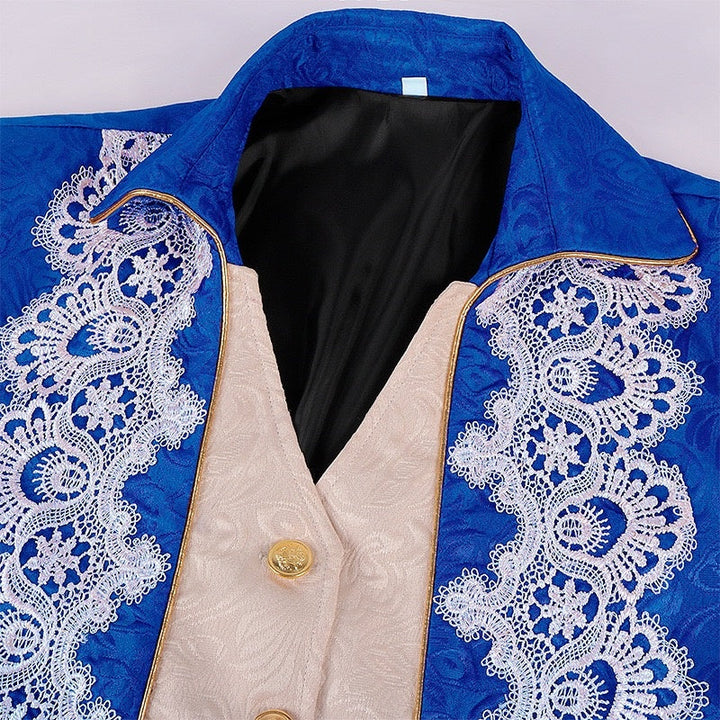 Men's Punk & Gothic Medieval Tailcoat Prince Nobleman Royal Halloween Masquerade Coat