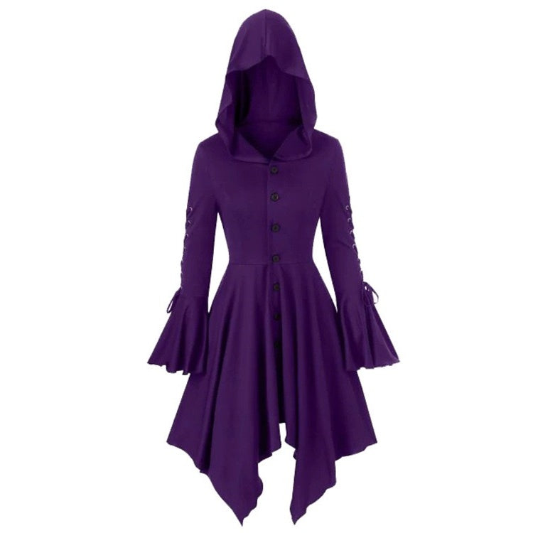 Women's Retro Vintage Punk & Gothic Medieval Witch Plague Doctor Fantasy  Masquerade Party Dress