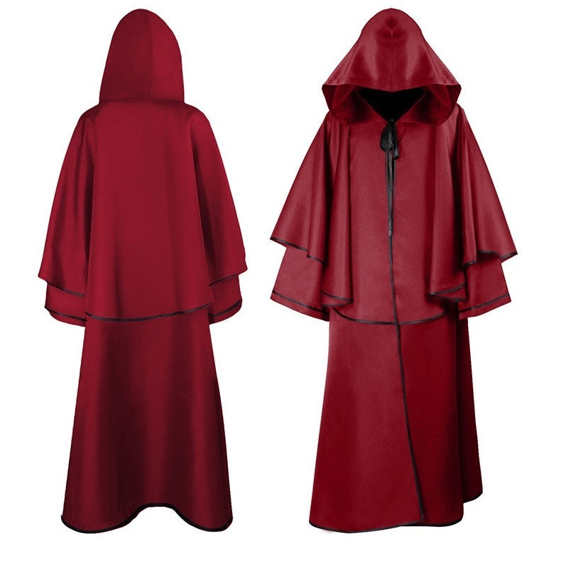 Retro Vintage Punk & Gothic Medieval Plague Doctor Witches Cosplay Cloak