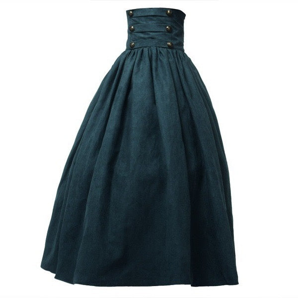A-Line/Princess Floor-Length Retro Vintage Medieval Renaissance Skirt